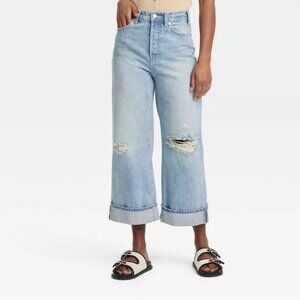 Cropped vintage wide leg Jeans